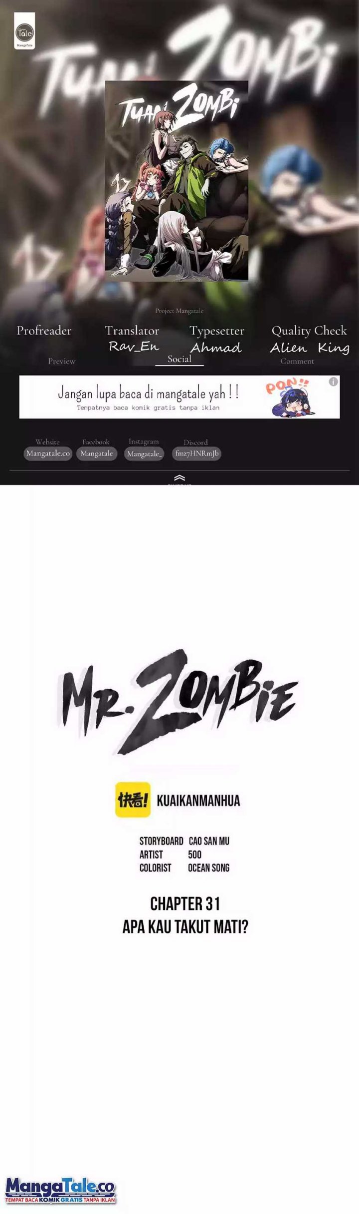 Mr. Zombie Chapter 32