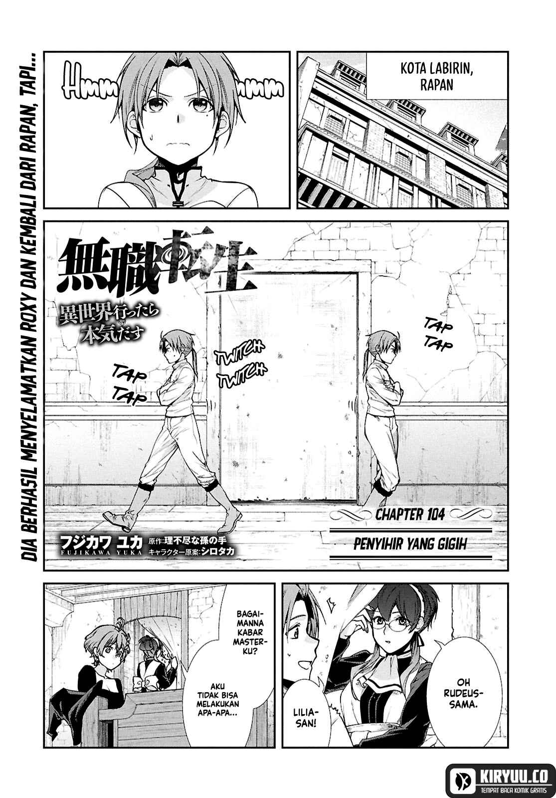 Mushoku Tensei Isekai Ittara Honki Dasu Chapter 104
