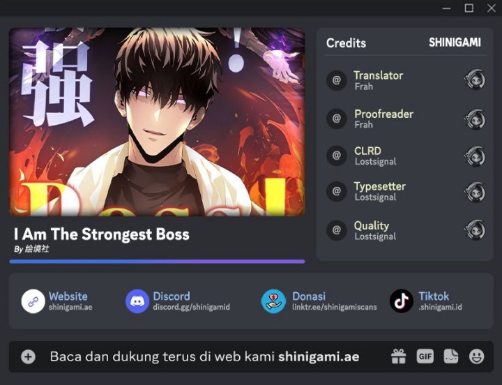 I Am The Strongest Boss Chapter 7