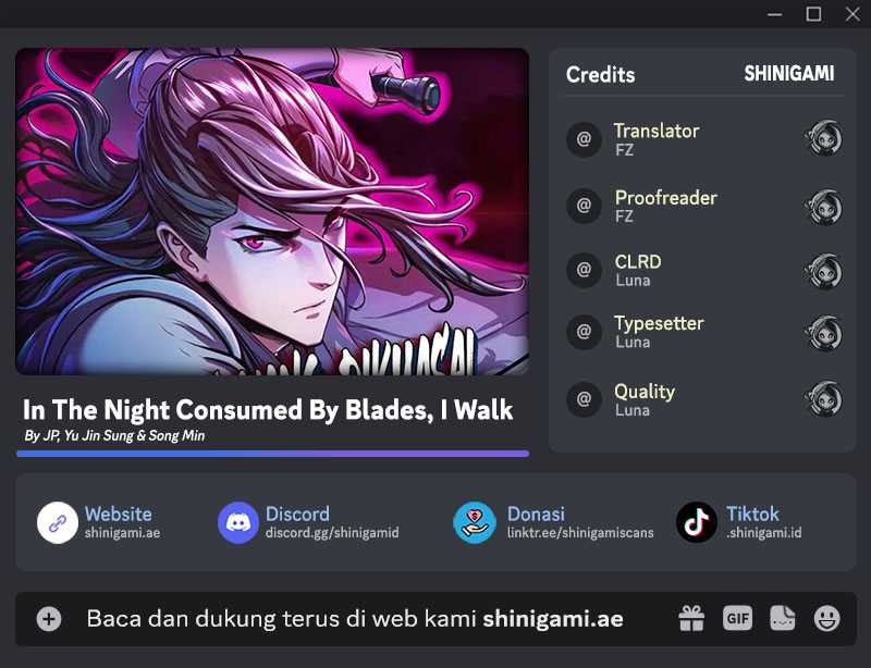 In The Night Consumed By Blades, I Walk Chapter 131