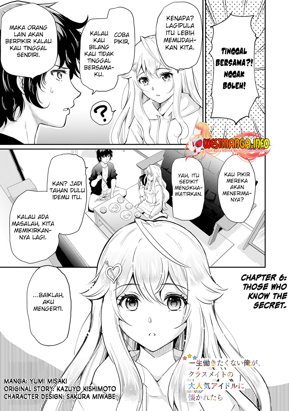 Isshou Hatarakitakunai Ore Ga, Classmate No Daininki Idol Ni Natsukaretara Chapter 6