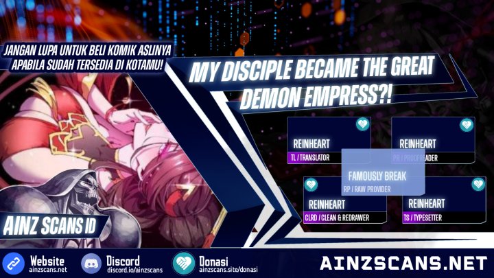 My Disciple Became The Great Demon Empress Chapter 1
