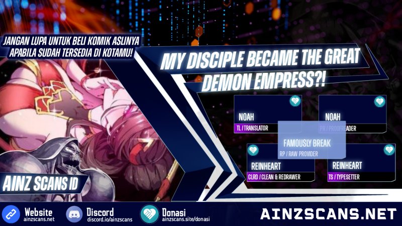 My Disciple Became The Great Demon Empress Chapter 6