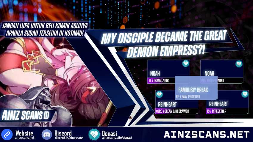 My Disciple Became The Great Demon Empress Chapter 9