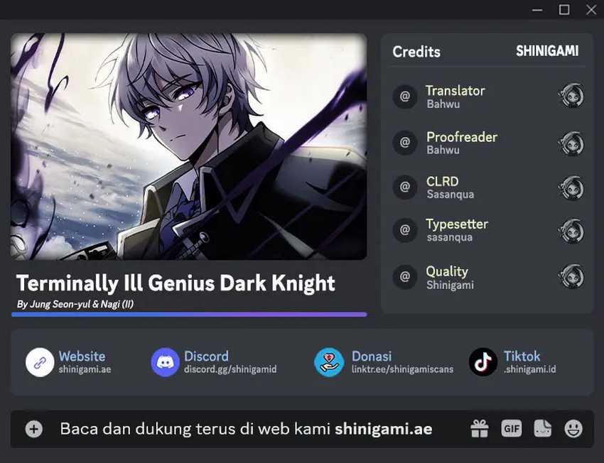 Terminally-ill Genius Dark Knight Chapter 72