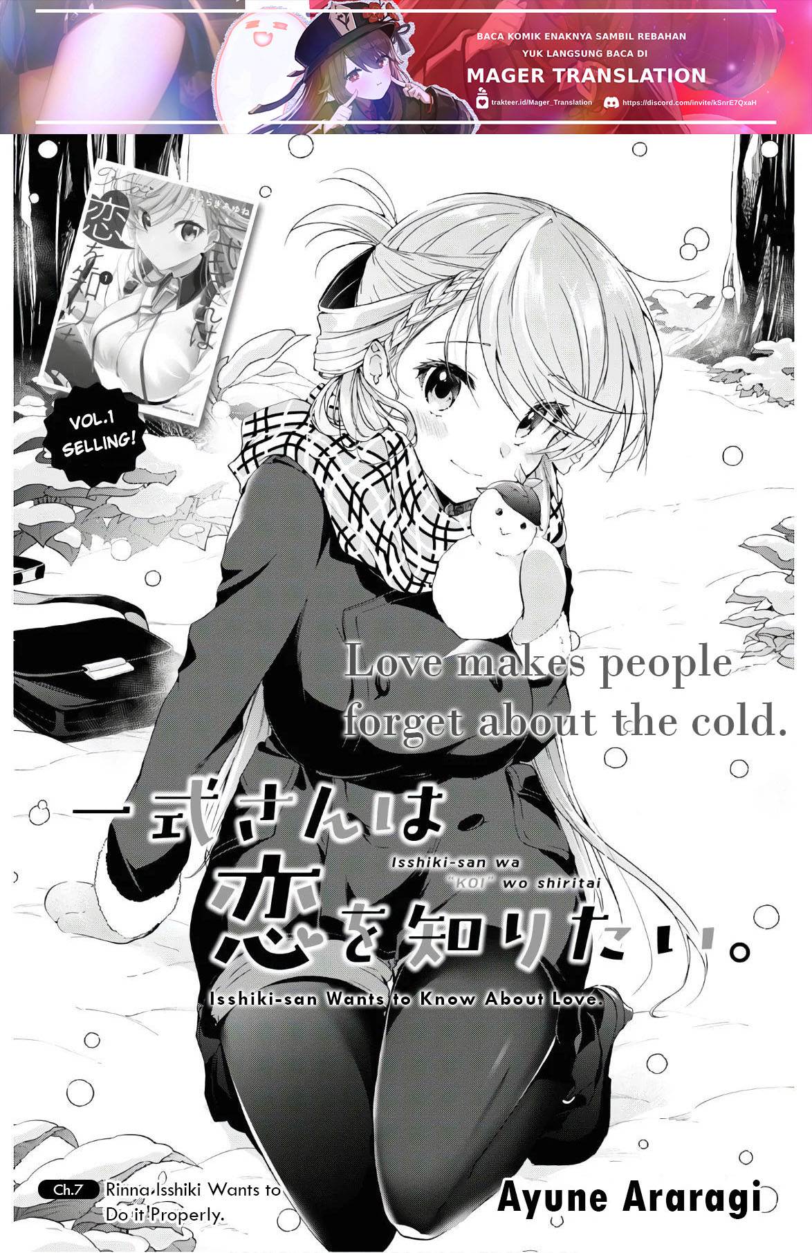 Isshiki-san Wa Koi Wo Shiritai Chapter 7