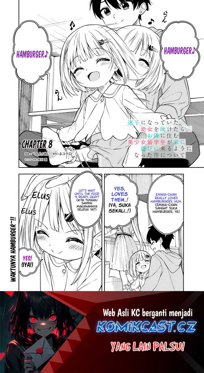 Maigo Ni Natteita Youjo Wo Tasuketara, Otonari Ni Sumu Bishoujo Ryuugakusei Ga Ie Ni Asobi Ni Kuru You Ni Natta Ken Nitsuite Chapter 8