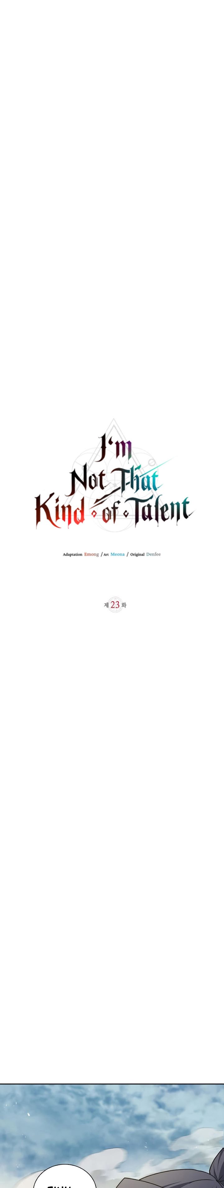 I’m Not That Kind Of Talent Chapter 23