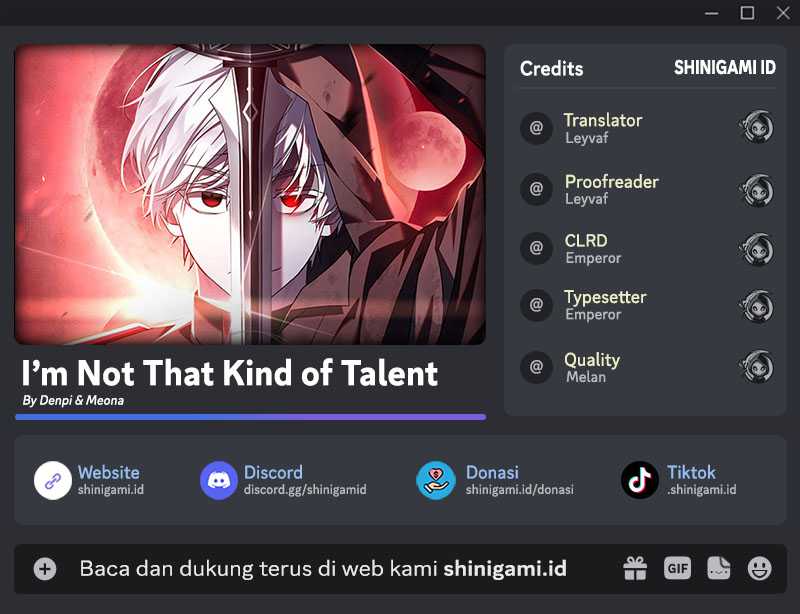 I’m Not That Kind Of Talent Chapter 33