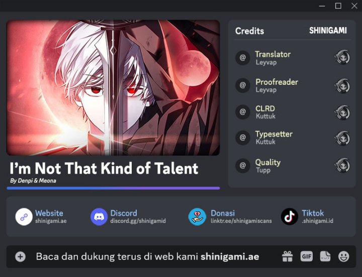 I’m Not That Kind Of Talent Chapter 57