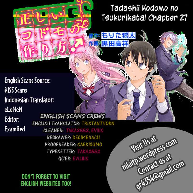 Tadashii Kodomo No Tsukurikata! Chapter 27
