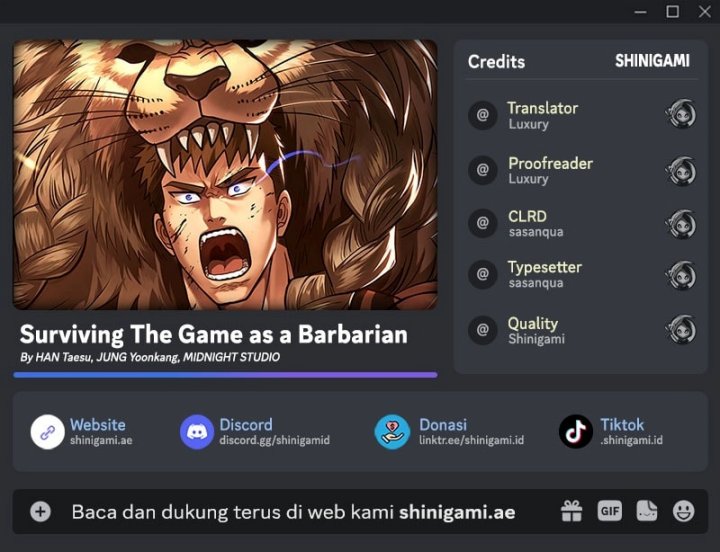 Survive As A Barbarian In The Game Chapter 102
