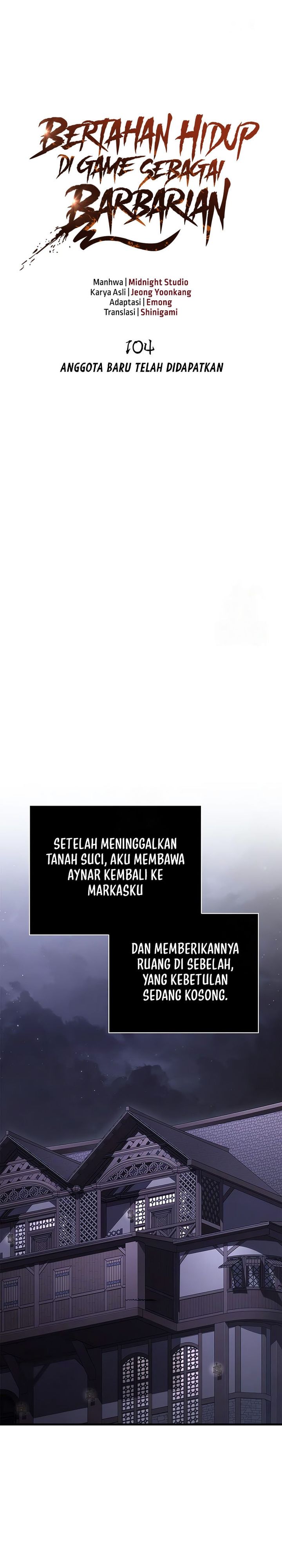 Survive As A Barbarian In The Game Chapter 104