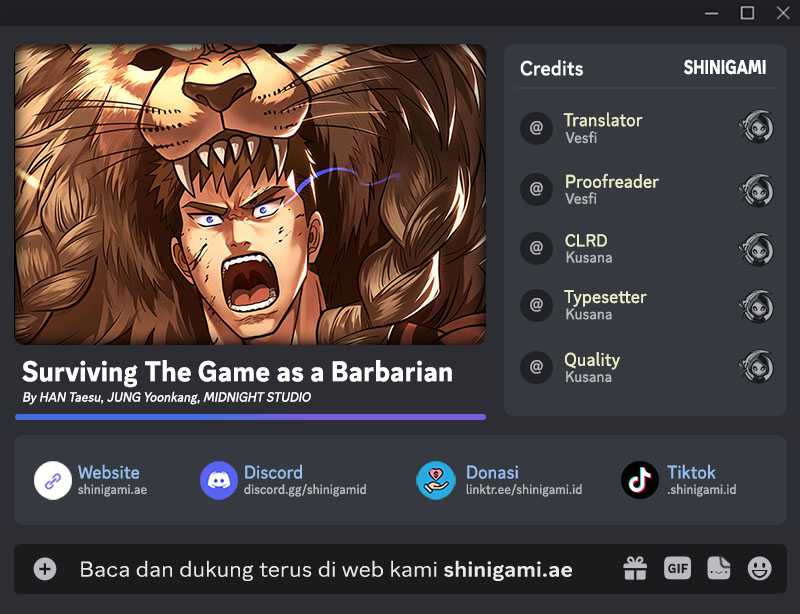 Survive As A Barbarian In The Game Chapter 68