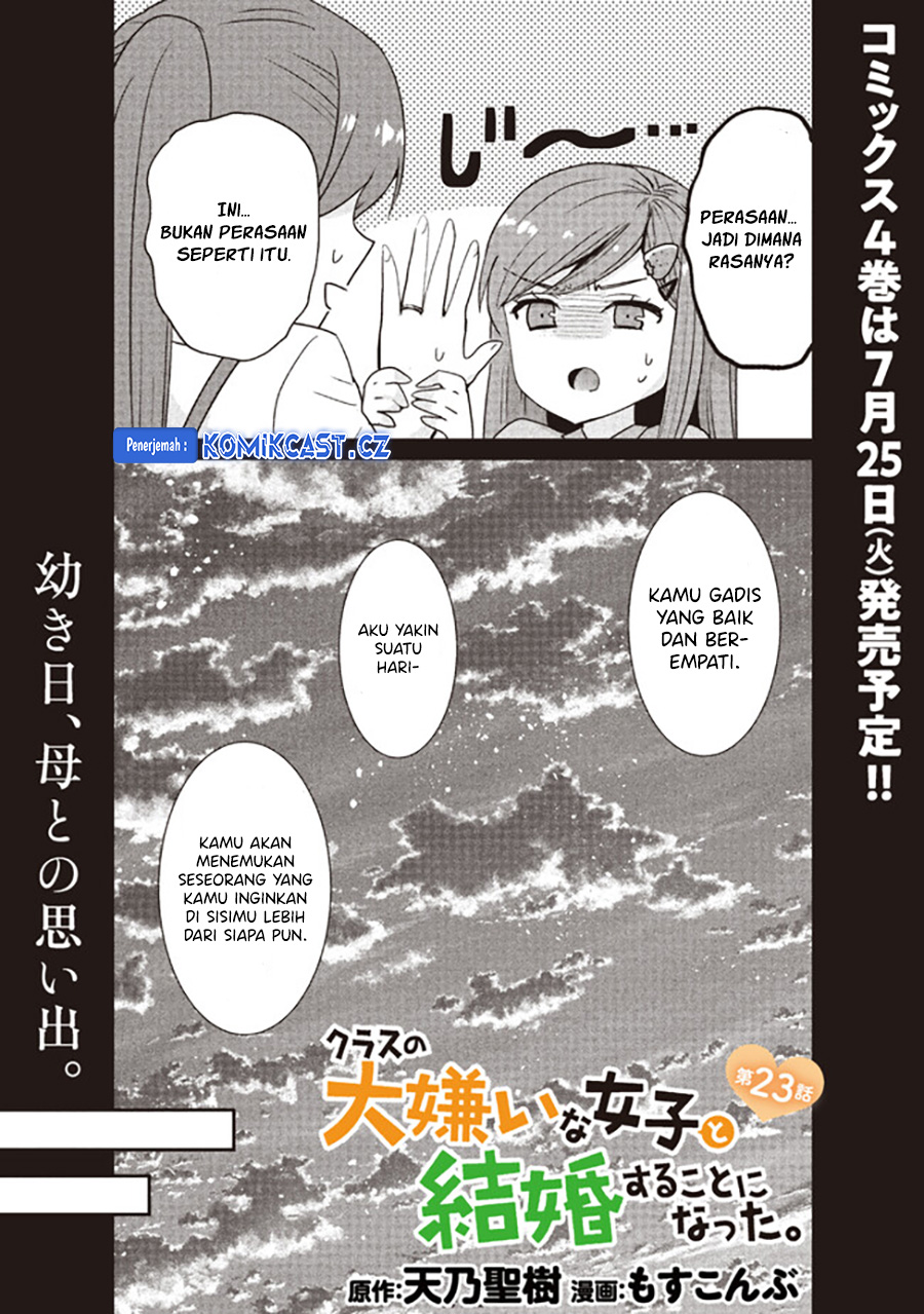 Kurasu No Daikirai Na Joshi To Kekkon Suru Koto Ni Natta Chapter 23.1