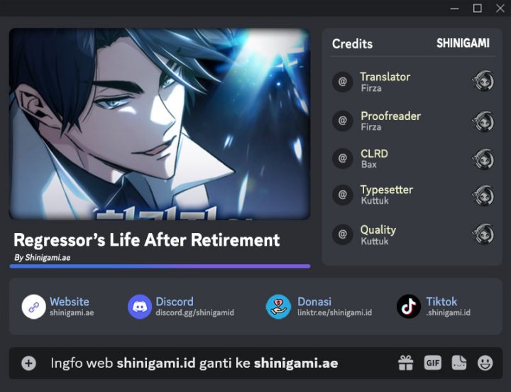 Regressor’s Life After Retirement Chapter 1