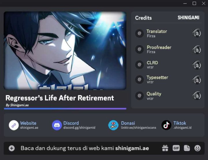 Regressor’s Life After Retirement Chapter 24