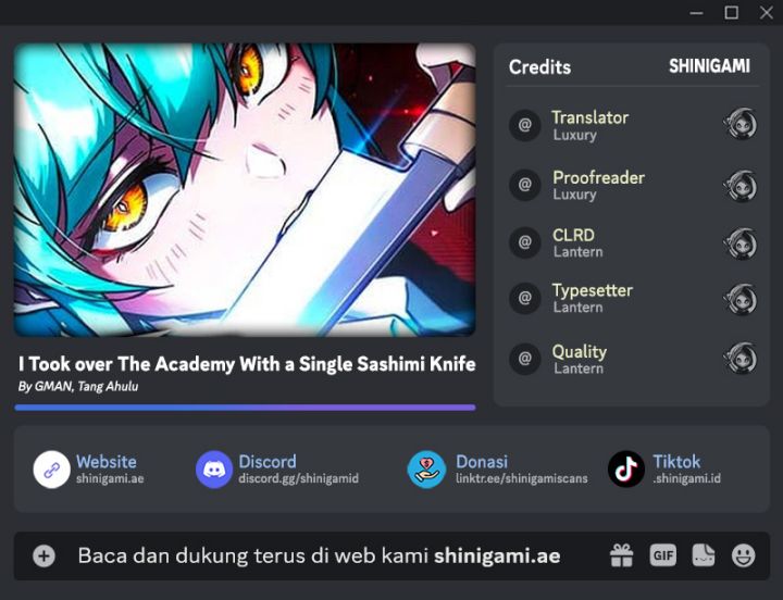 I Took Over The Academy With A Single Sashimi Knife Chapter 14