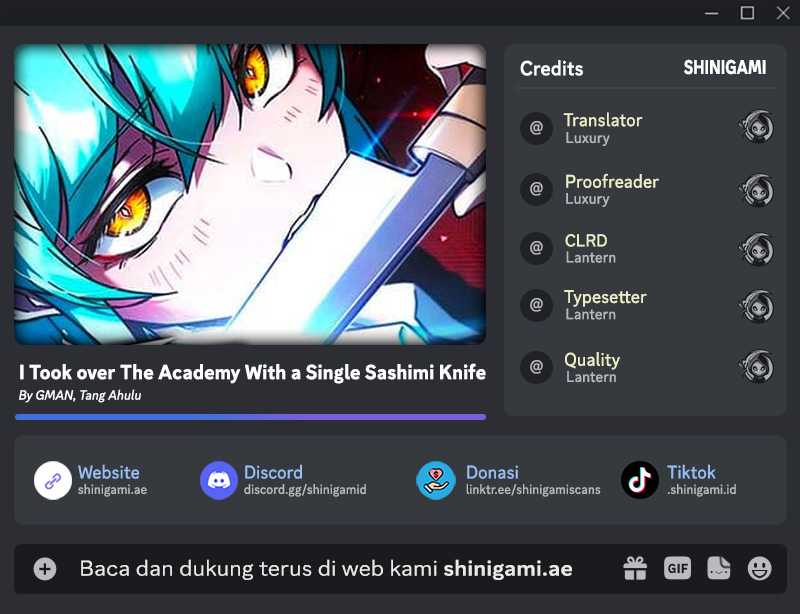 I Took Over The Academy With A Single Sashimi Knife Chapter 20