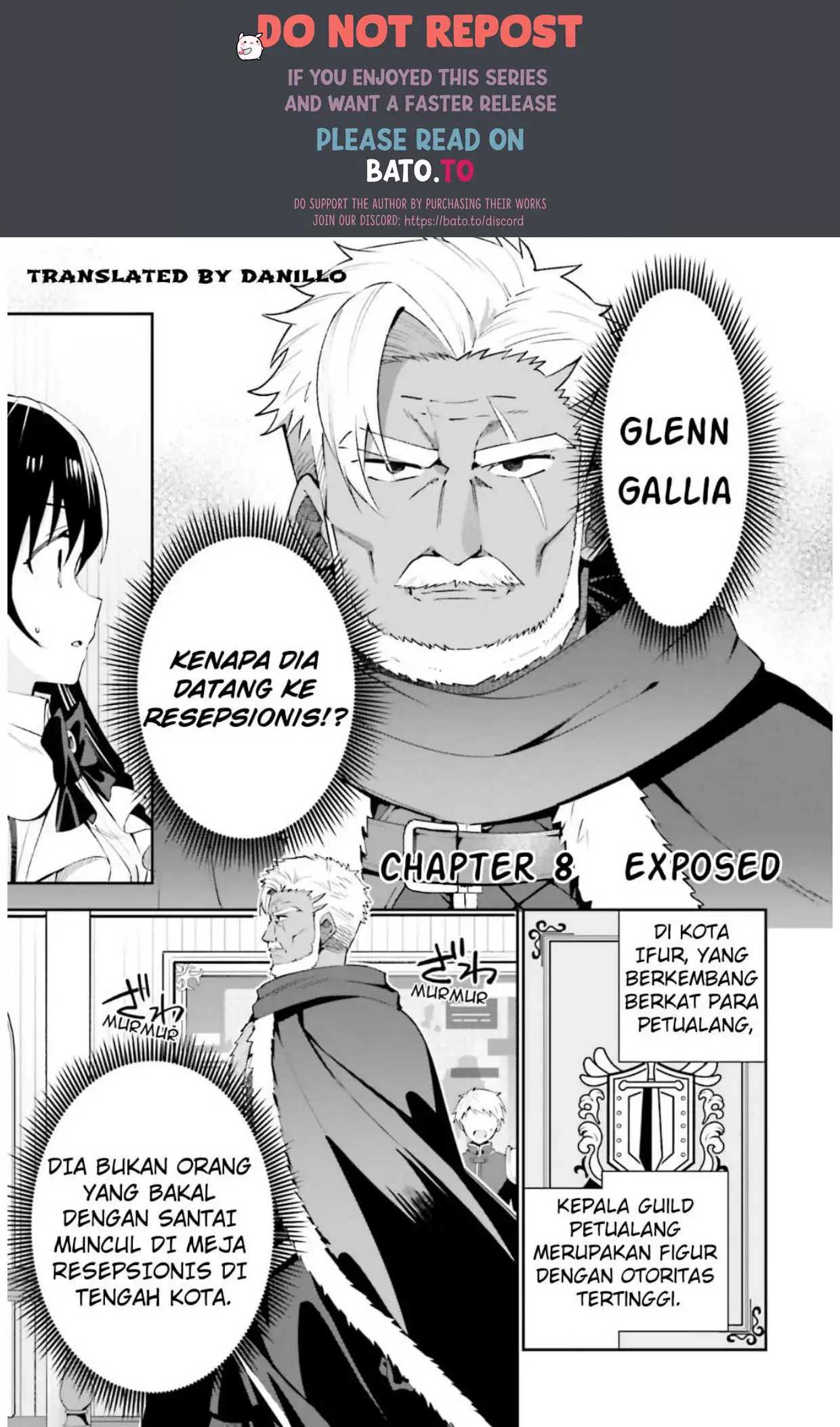 Guild No Uketsukejou Desu Ga, Zangyou Wa Iya Na Node Boss Wo Solo Tobatsu Shiyou To Omoimasu Chapter 8