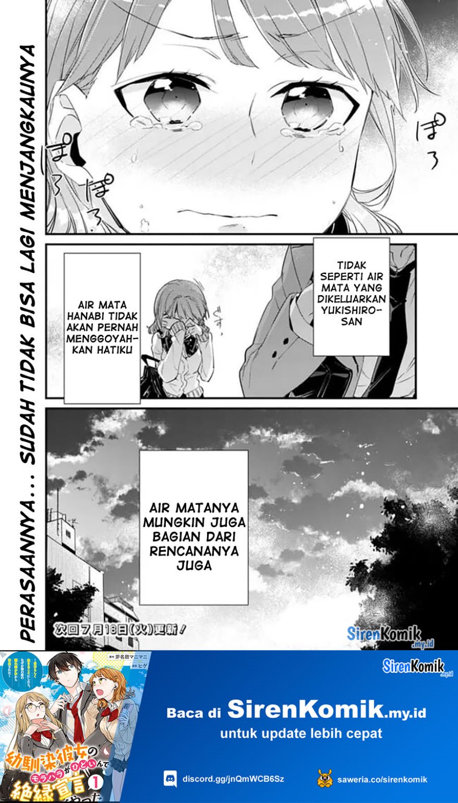 Osananajimi Kanojo No Morahara Ga Hidoin De Zetsuen Sengen Shite Yatta Chapter 14