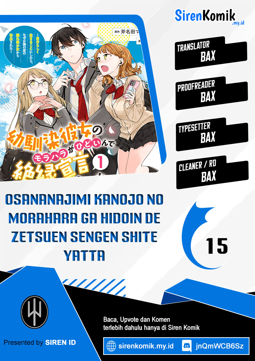 Osananajimi Kanojo No Morahara Ga Hidoin De Zetsuen Sengen Shite Yatta Chapter 15