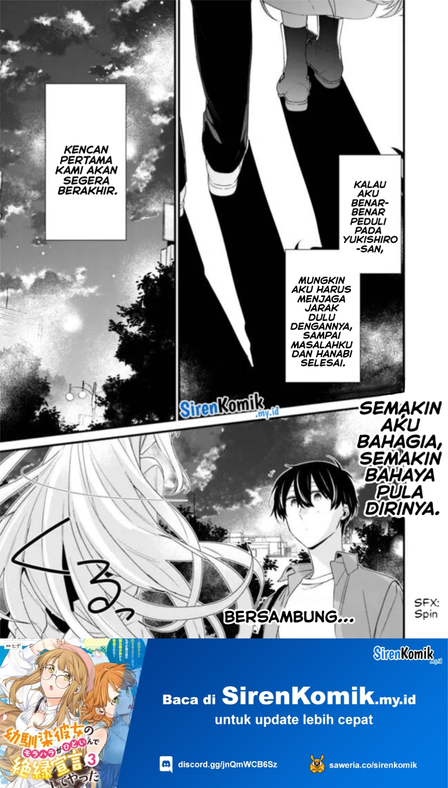 Osananajimi Kanojo No Morahara Ga Hidoin De Zetsuen Sengen Shite Yatta Chapter 23.1