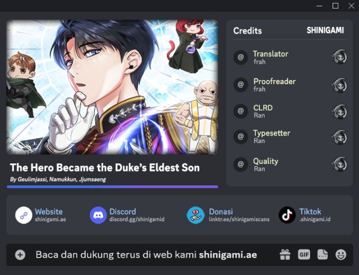 The Hero Became The Duke’s Eldest Son Chapter 32