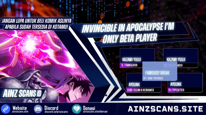 Invincible In The Apocalypse I’m The Only Beta Player Chapter 2