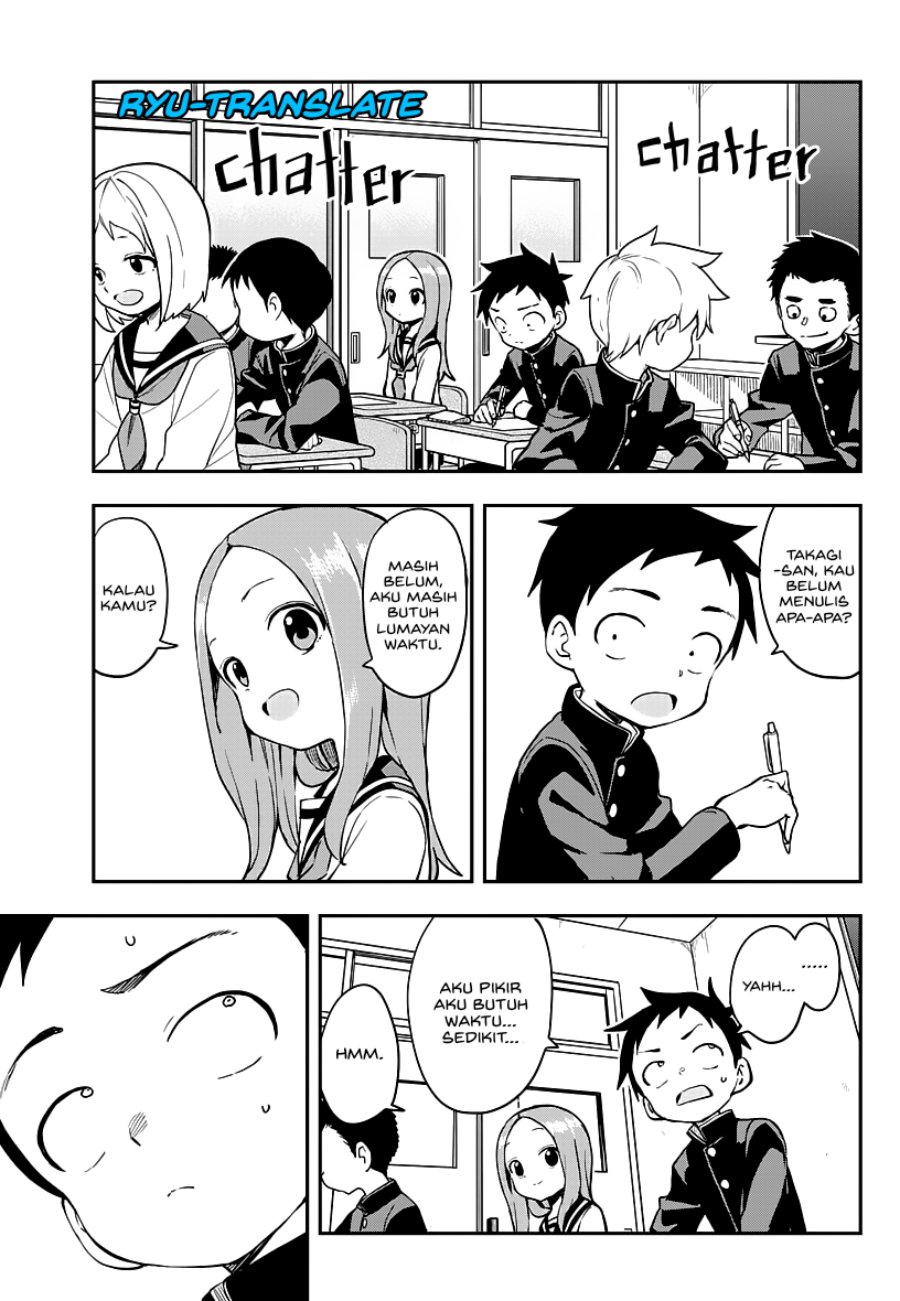 Karakai Jouzu No Takagi-san Chapter 166